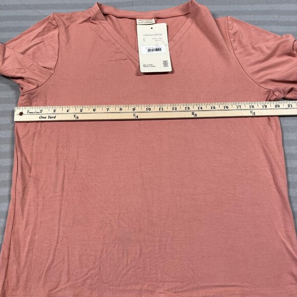 Encircled Shirt Womens XL Terra Cotta The Going Places V-Neck Bamboo Tee Soft - Picture 5 of 7